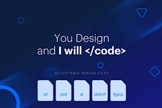 convert your design to HTML and CSS