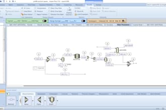 do chemical engineering related simulations, problem solutions using aspen plus