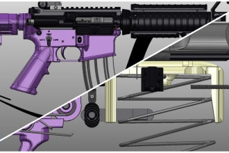 create any 3d cad model and product design using solidworks