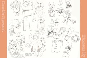 create a fun little doodle spread