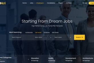 develop a job board and recruitment agency website