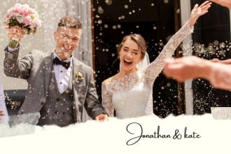 design wedding website with online booking, photography and portfolio website