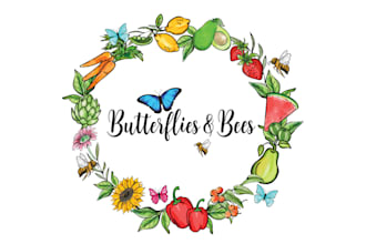 make a beautiful butterfly logo for your business
