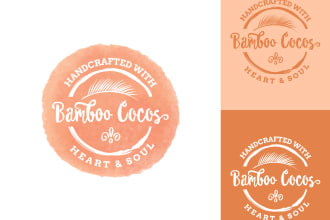 make a vintage badge patch round sticker label logo