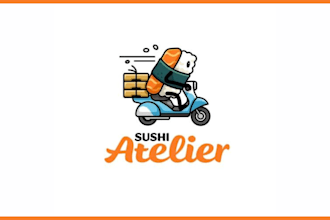 create unique restaurant, bakery and food creative logo