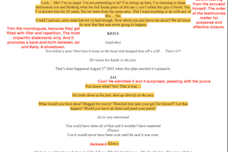 do a page by page analysis of your script