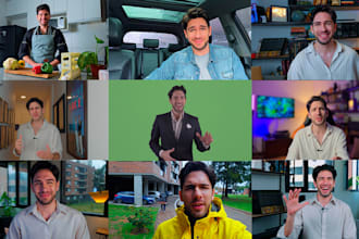 be your professional spokesperson actor on green screen