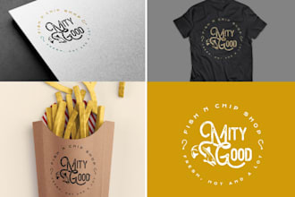 provide a food logo restaurant or fastfood, and vegan in 1 day