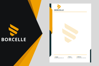 design unique business card, visiting card, and letterhead