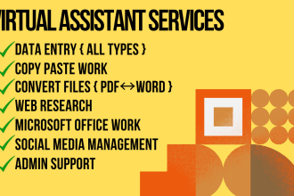 be your business or personal virtual assistant VA