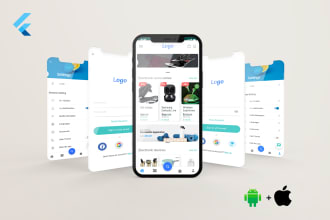 design and develop an android app and ios app using flutter and react native