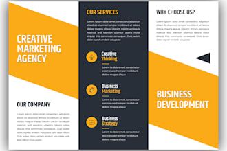 make a design in indesign for a brochure, flyer, catalog in 8 hours