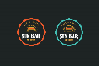 make a vintage badge hipster or retro redesign business logo