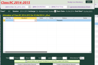 make database for your students record, results, attendance