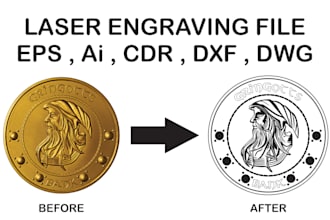 convert your drawings, images into laser cutting, engraving