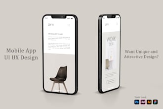 design website UI UX design or mobile app UI UX design