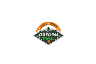 design better oregon trail logo with source edible file