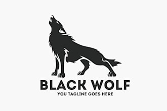 do creative high quality wolf logo for you with my own creativity