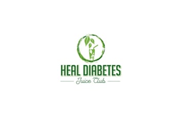 design modern heal diabetes juice club logo for your business