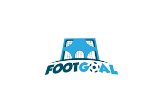design elegant clean soccer footbol game logo design service