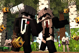 create professional custom minecraft renders for wallpapers