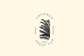 design high quality coconut logo with a modern feel