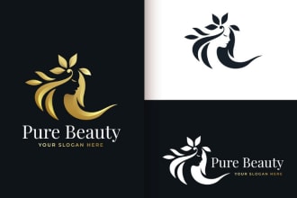 do fashion cosmetics beauty natural skincare yoga spa logo