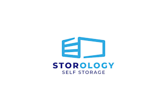 design clean dynamic self storage logo in 1  day