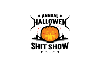 made a halloween, horror styled logo in 1 day