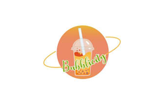 do high quality nice bubblicity bubble tea shop logo fast delivery