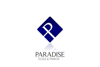 do nice unique modern paradise glass and mirror logo design service