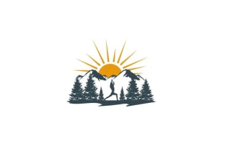design physical, fitness, body building, gym, yoga logo