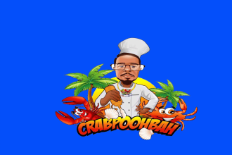 design original advertising caricature  logo with my creative thinking