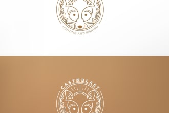 design modern professional line art logo