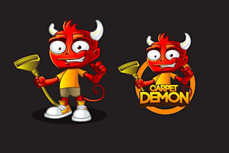 design modern professional demon logo