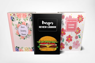 design kdp book cover, low content book cover design