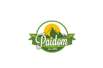 design nice brand paidom logo