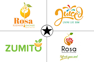 design modern smoothie bar, cocktail and juice café logo