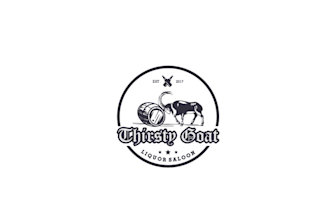 design original premium thirsty goat logo with package