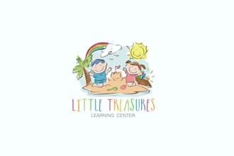 make good looking childcare logo with free source file