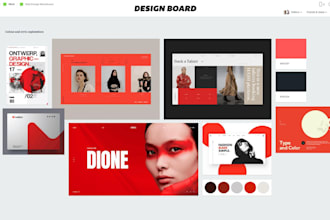 creative design board powerpoint presentation slides