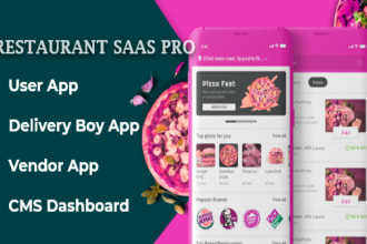 create restaurant and food delivery app