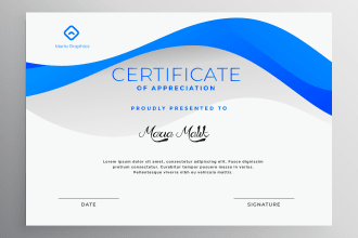 design professional award or diploma certificates
