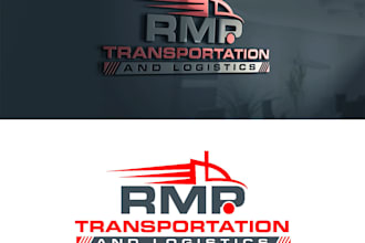 design a truck, lorry and transport logo for you