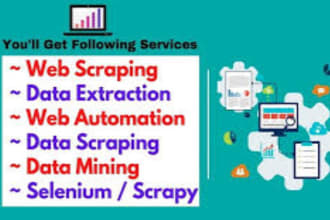 create a python web scraper for web scraping data extraction