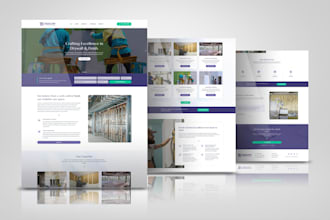 design professional construction website with elementor pro