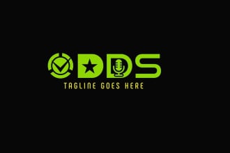 design a professional modern podcast logo