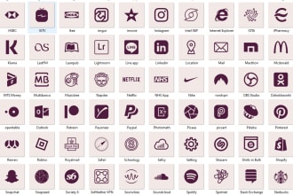 give 250 unique icons in svg files