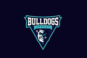 design wonderful great better bulldogs effect logo for you