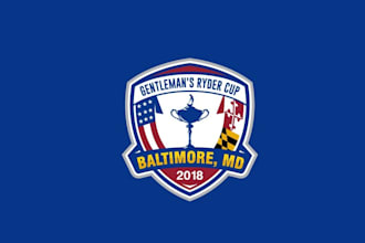 do awesome excellent popular gentlemans ryder cup logo in 1 day
